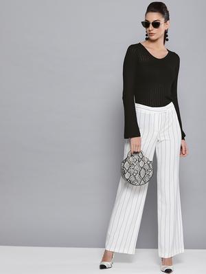bell sleeved solid top - 16680775 - Standard Image - 4