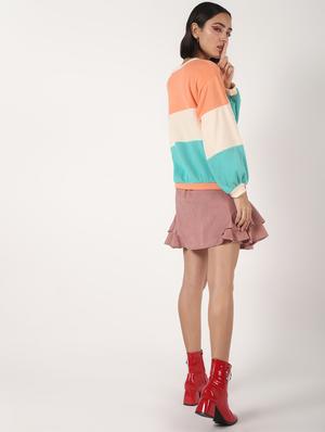 color block crew neck wool pullover - 16680903 - Standard Image - 4