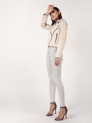lapel neck crop blazer - 16680929 - Standard Image - 4