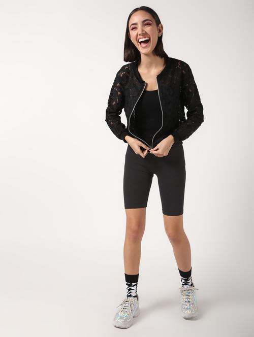 long sleeved laced jacket - 16680941 - Standard Image - 1