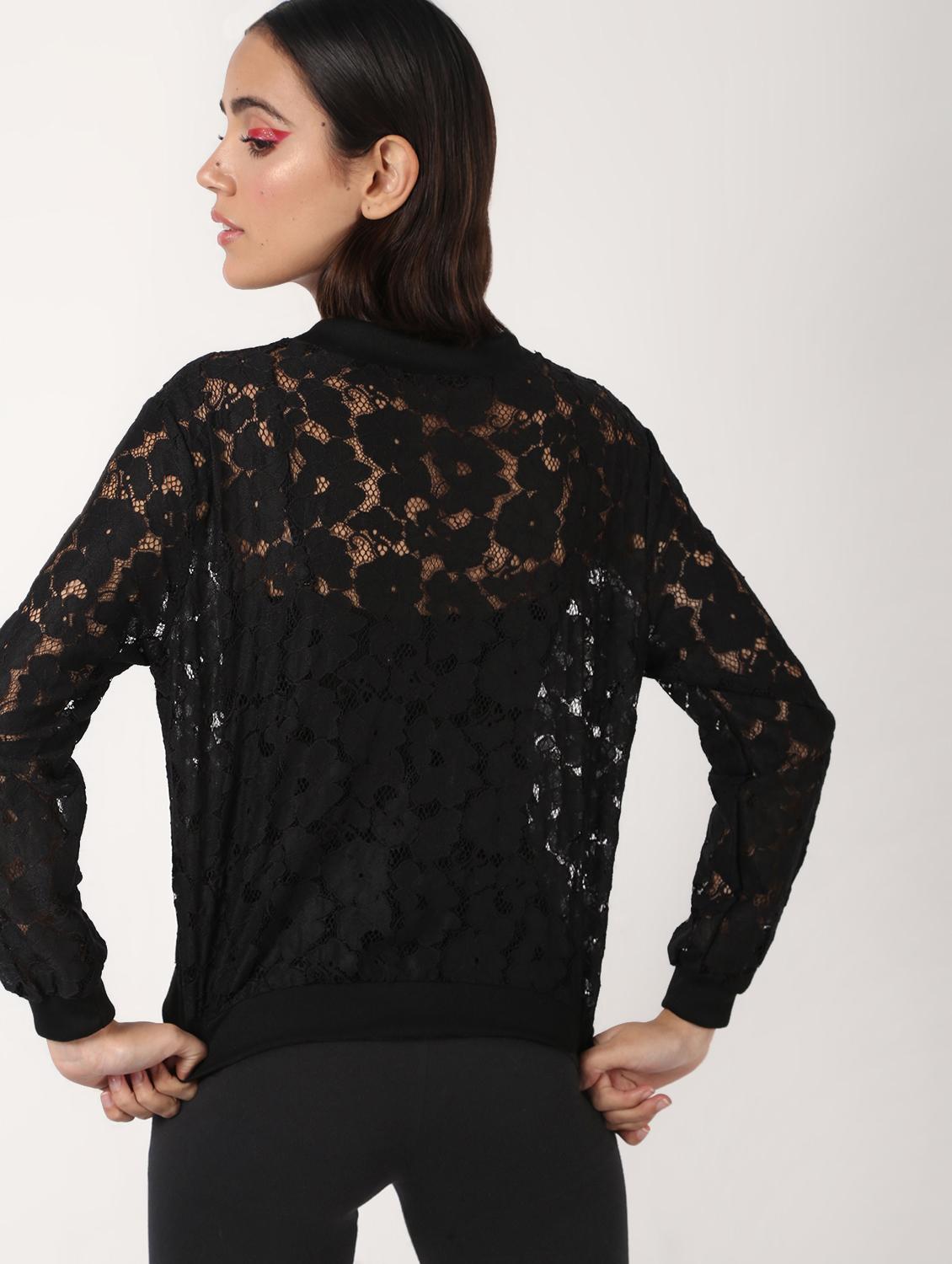 long sleeved laced jacket - 16680941 - Zoom Image - 4