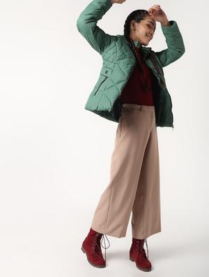 hooded neck quilted jacket - 16681620 - Standard Image - 4