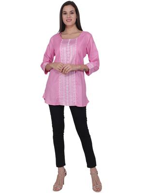 embroidered straight kurti - 16681685 - Standard Image - 4