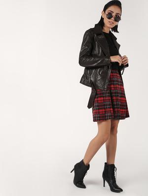 pocket detail long sleeved leather jacket - 16682484 - Standard Image - 4