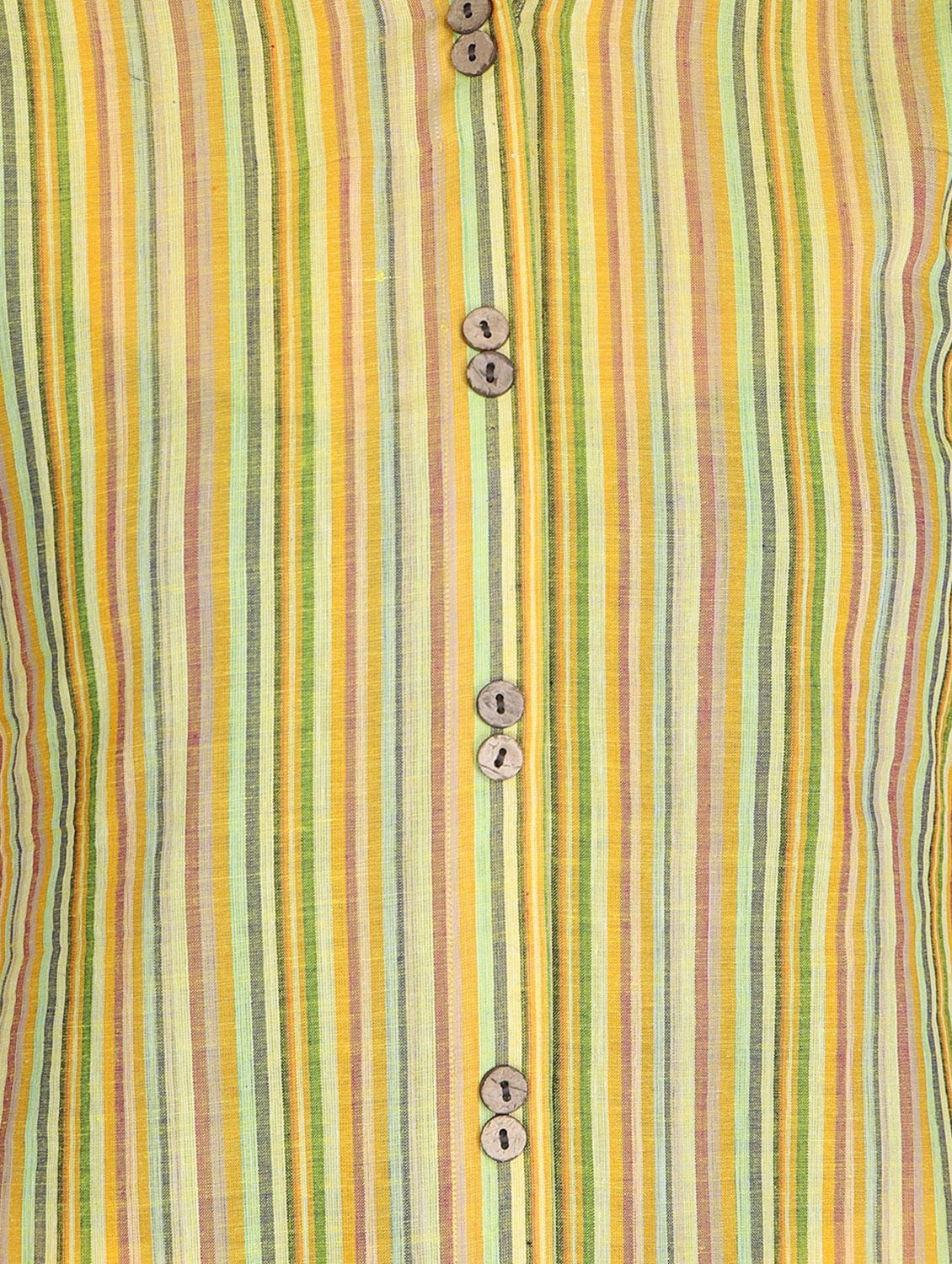striped a-line kurta - 16682680 - Zoom Image - 4