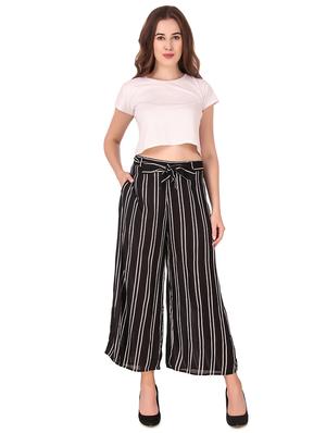 high rise tie knot striped trouser - 16682725 - Standard Image - 4