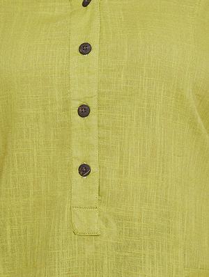 solid straight kurta - 16682873 - Standard Image - 4