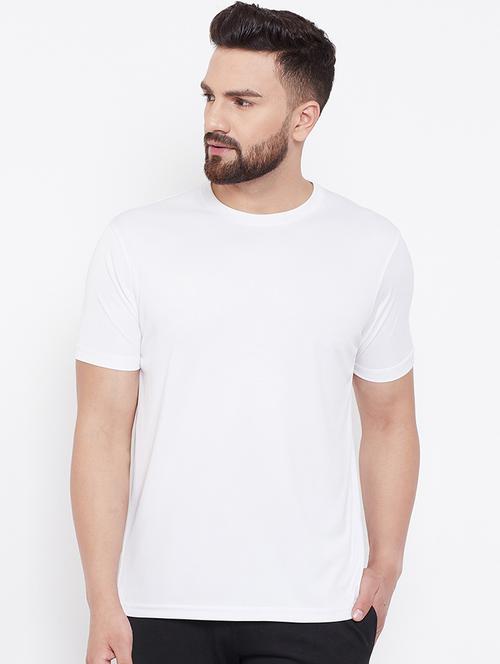 white solid t-shirt - 16682967 - Standard Image - 1