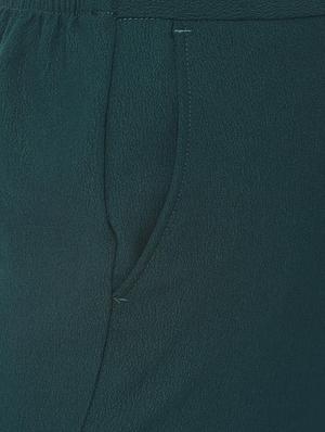 high rise solid flat front trouser - 16682971 - Standard Image - 4