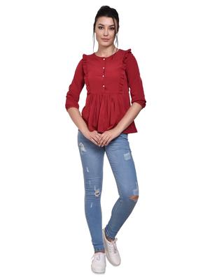 frill detail gathered top - 16684070 - Standard Image - 4