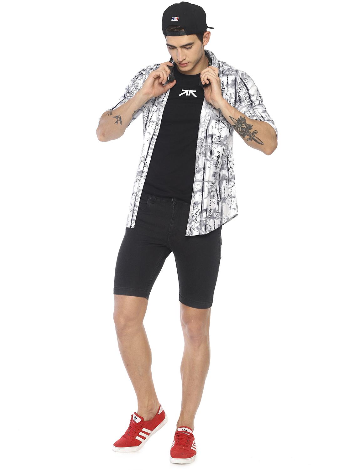 white printed casual shirt - 16684100 - Zoom Image - 4