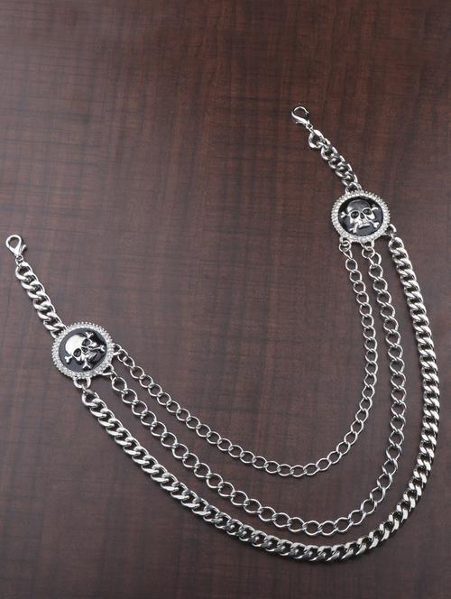 silver metal chain necklace - 16684106 - Very Small Image - 1