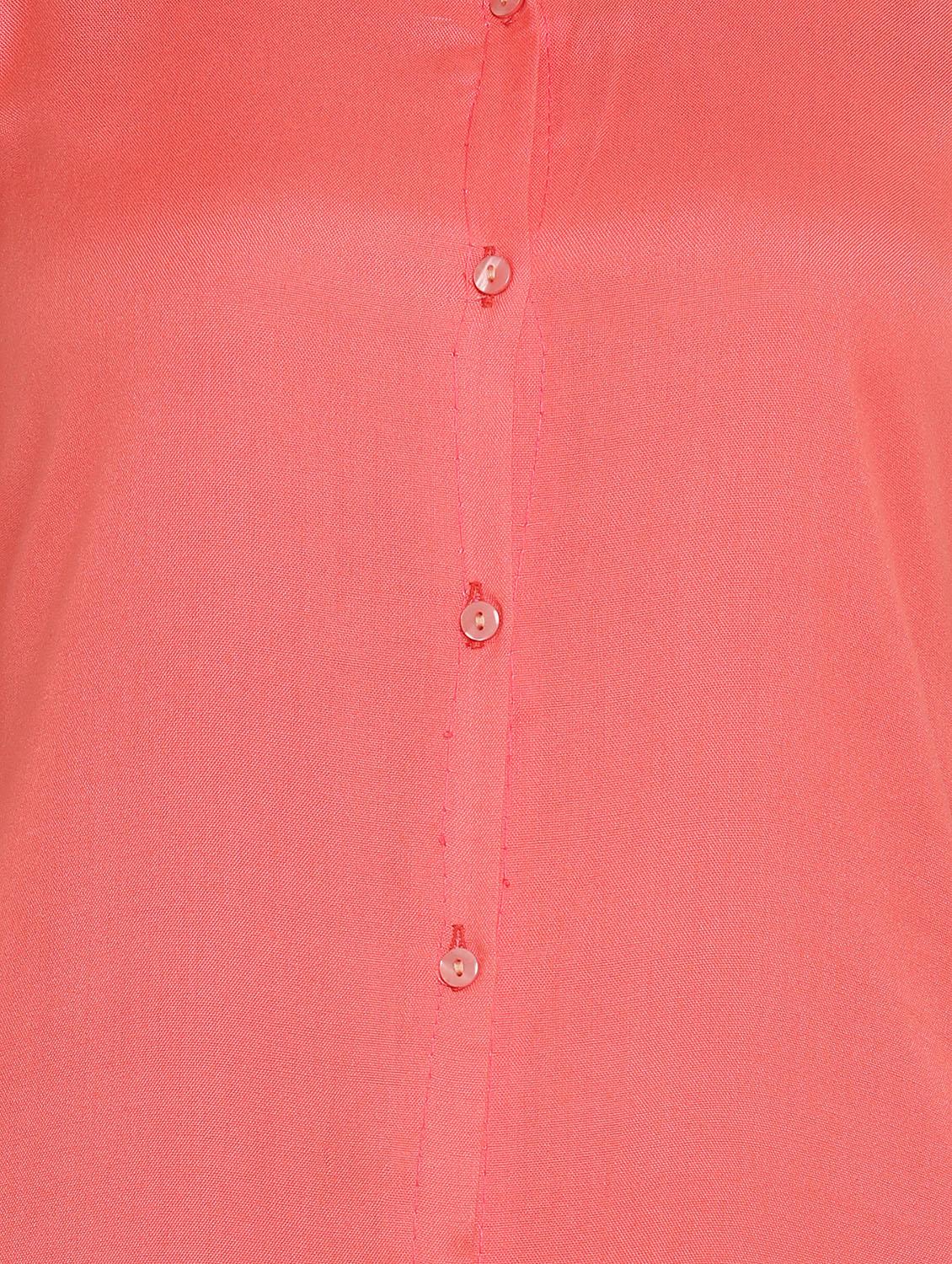 button up shirt collar a-line dress - 16684389 - Zoom Image - 4