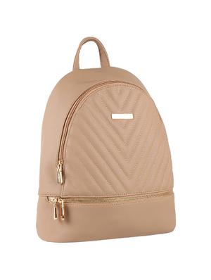 beige leatherette regular backpack - 16684688 - Standard Image - 4