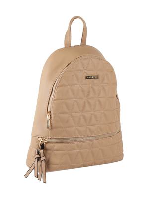 beige leatherette regular backpack - 16684692 - Standard Image - 4