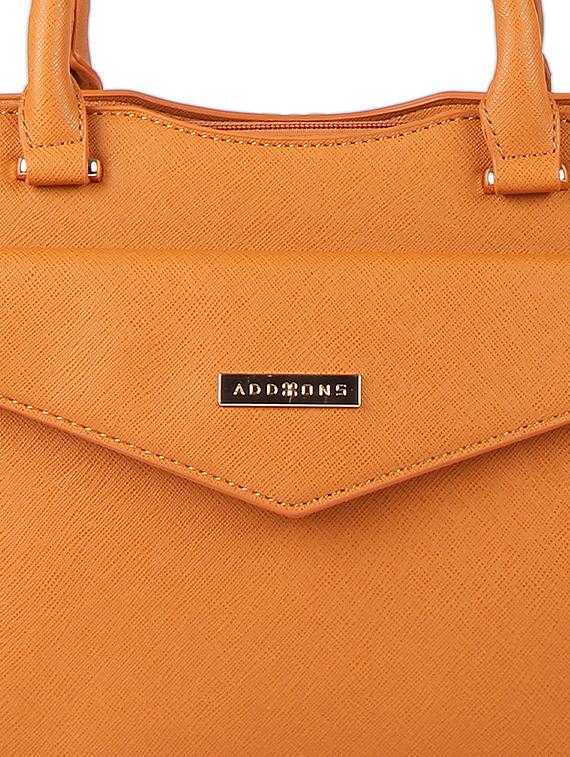tan leatherette regular sling bag - 16684695 - Zoom Image - 4