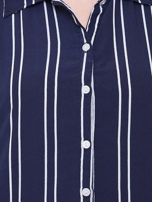 striped high-low kurta - 16684754 - Standard Image - 4