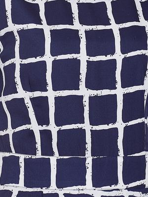 navy blue poly crepe aline dress - 16684986 - Standard Image - 4