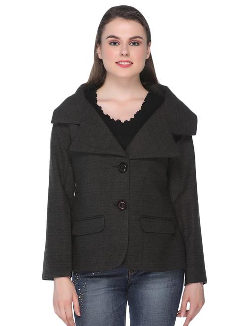 lapel neck pocket patch blazer - 16685315 - Standard Image - 1