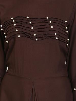 bell sleeved embellished maxi dress - 16685504 - Standard Image - 4