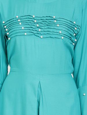 bell sleeved embellished maxi dress - 16685506 - Standard Image - 4