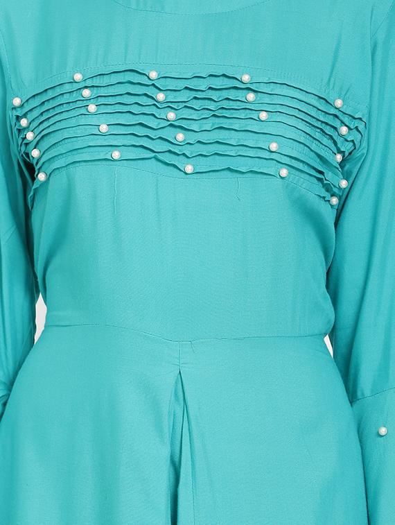 bell sleeved embellished maxi dress - 16685506 - Zoom Image - 4