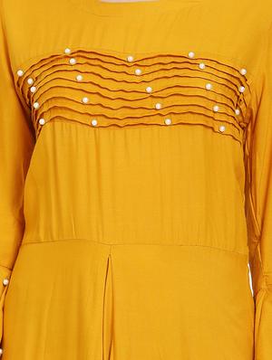 bell sleeved embellished maxi dress - 16685508 - Standard Image - 4