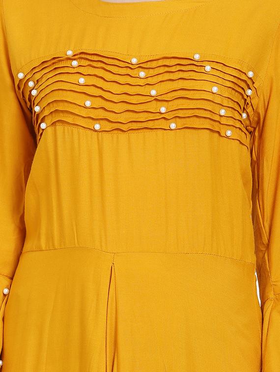 bell sleeved embellished maxi dress - 16685508 - Zoom Image - 4