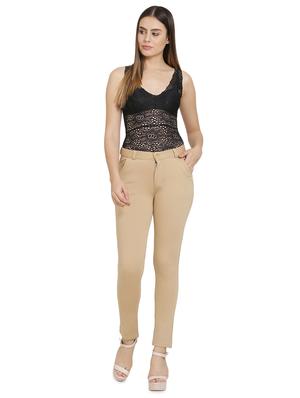 high rise flat front trouser - 16687572 - Standard Image - 4