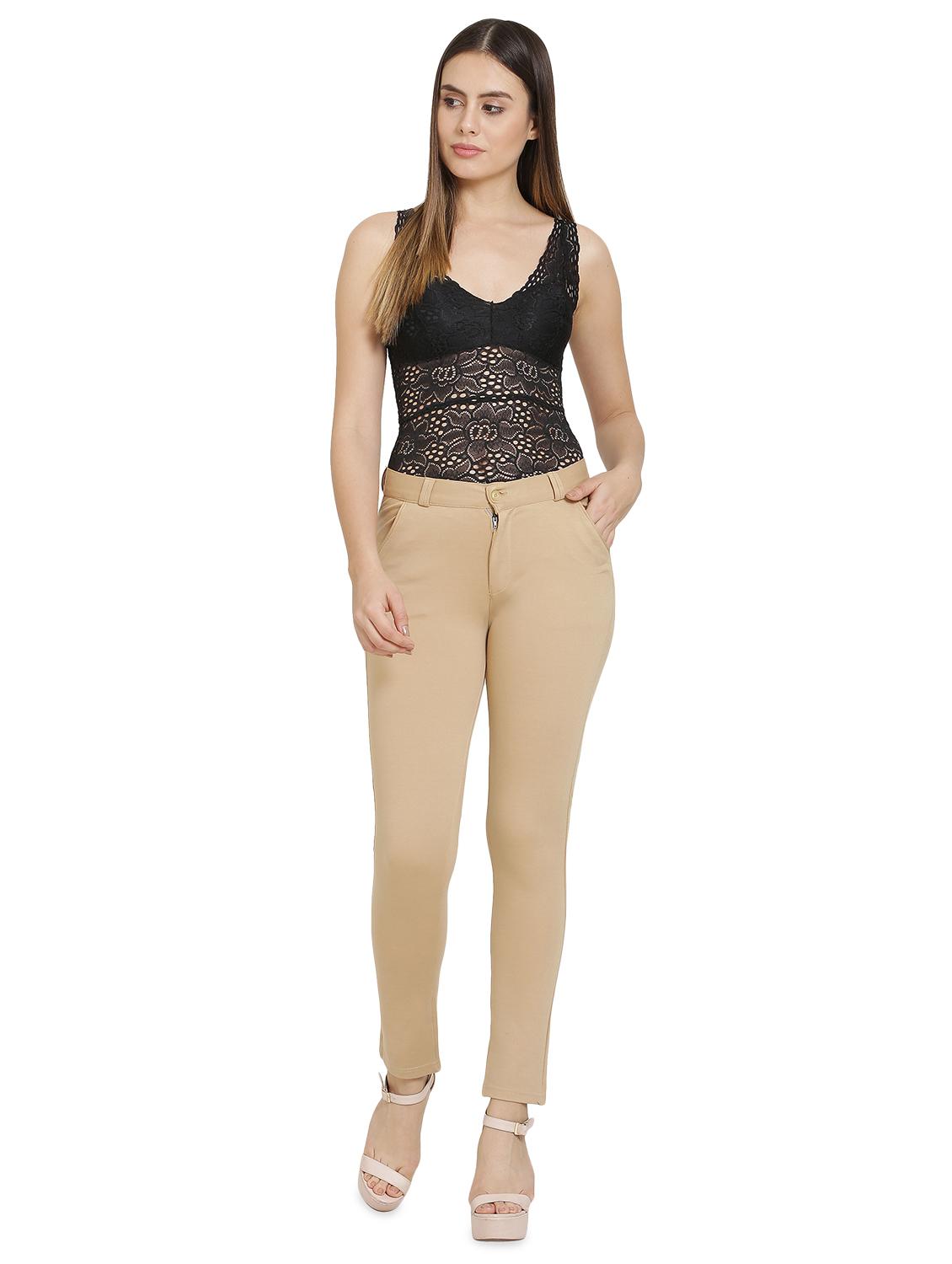 high rise flat front trouser - 16687572 - Zoom Image - 4