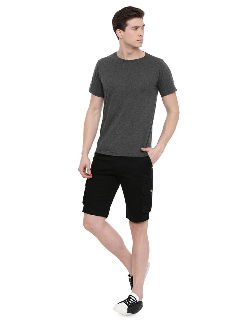 black solid shorts - 16688767 - Zoom Image - 4
