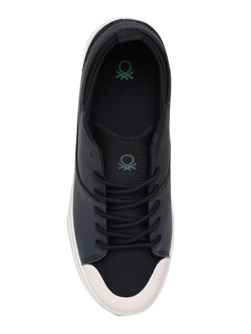 blue leather lace up sneakers - 16690075 - Zoom Image - 4