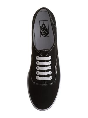 black canvas lace up sneakers - 16690089 - Standard Image - 4