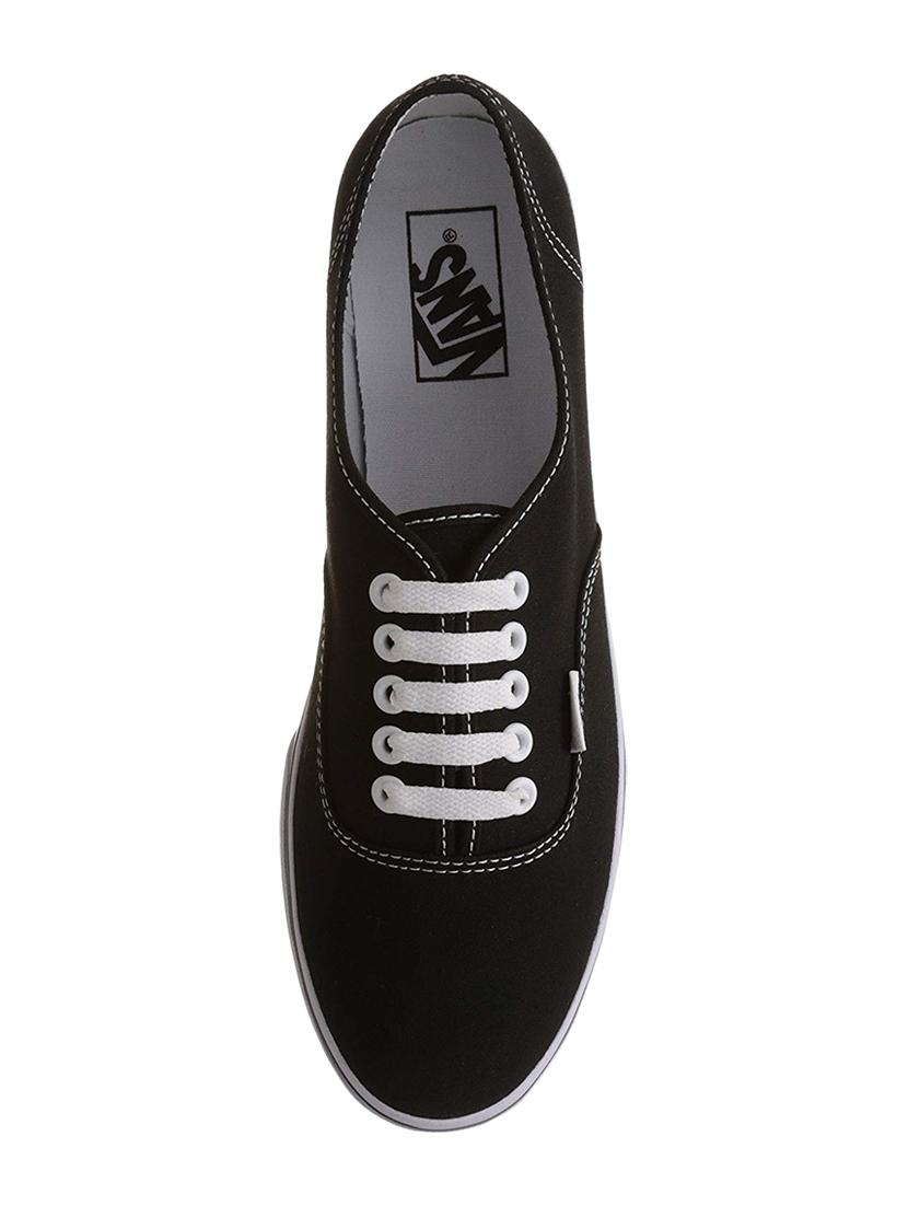 black canvas lace up sneakers - 16690089 - Zoom Image - 4