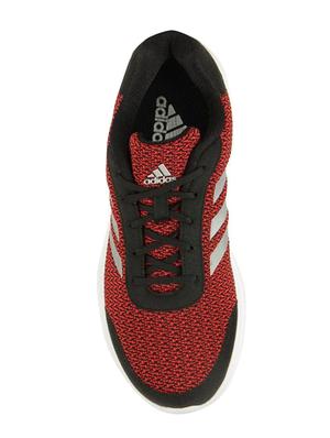 red fabric lace up sport shoes - 16690331 - Standard Image - 4