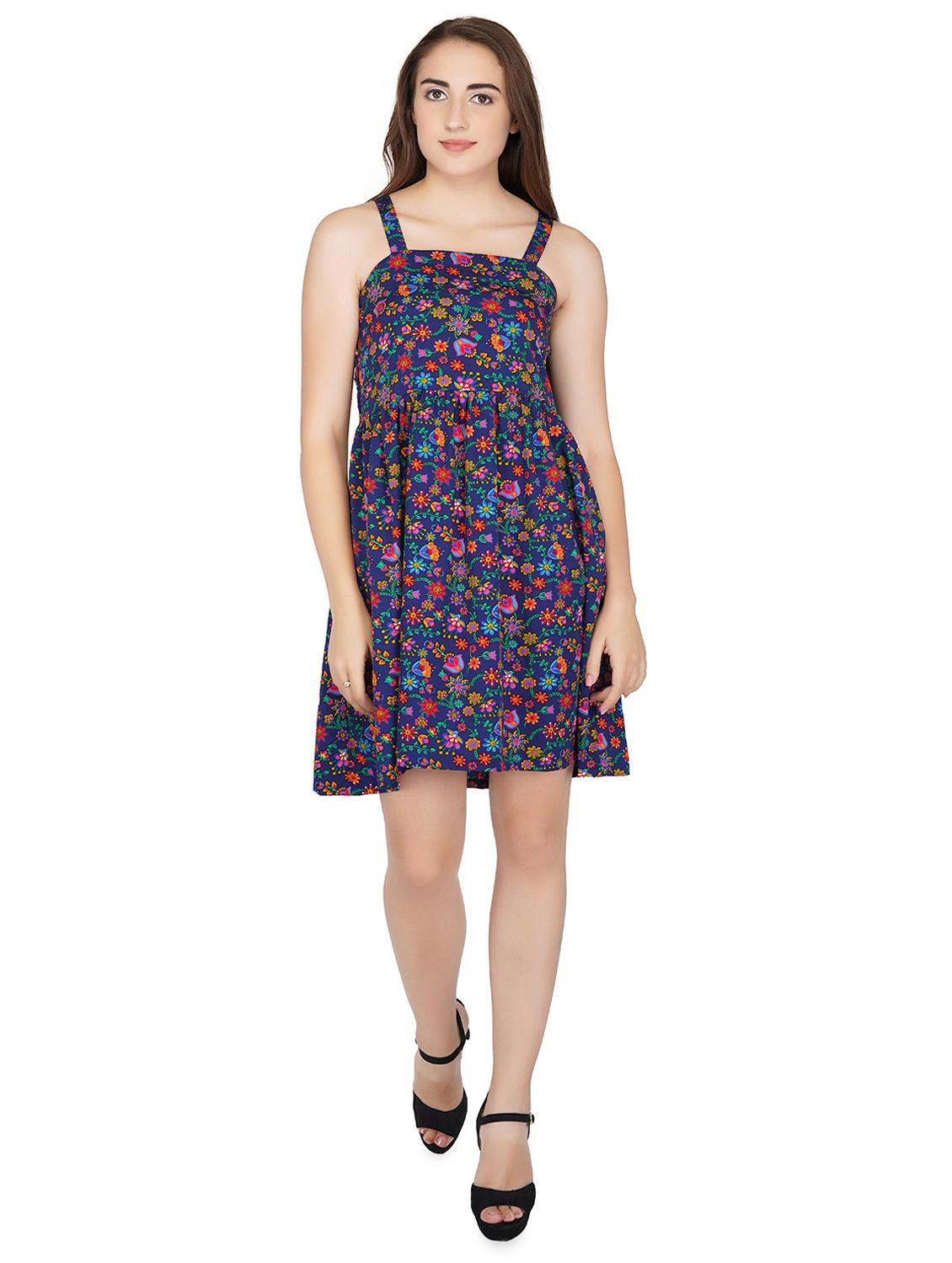 shoulder strap floral skater dress - 16690754 - Zoom Image - 4