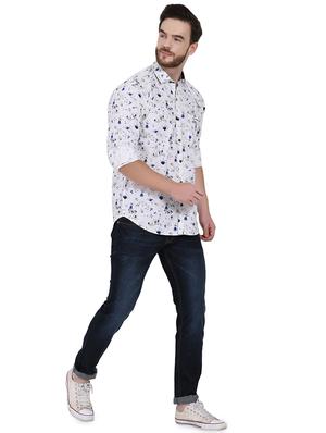 white floral printed casual shirt - 16690845 - Standard Image - 4