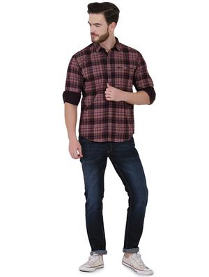 pink checkered casual shirt - 16690860 - Standard Image - 4