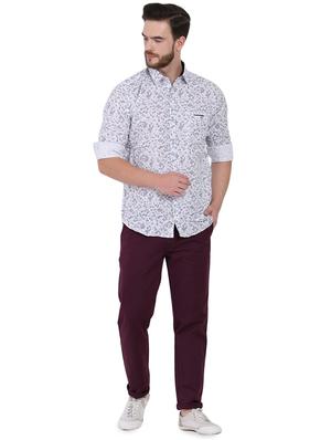 white floral printed casual shirt - 16690871 - Standard Image - 4