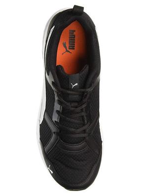 black fabric lace up sport shoes - 16692042 - Standard Image - 4