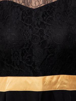 boat neck color block dress - 16693216 - Standard Image - 4