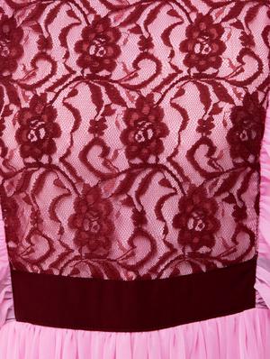 ruffle detail gathered hem gown - 16693220 - Standard Image - 4