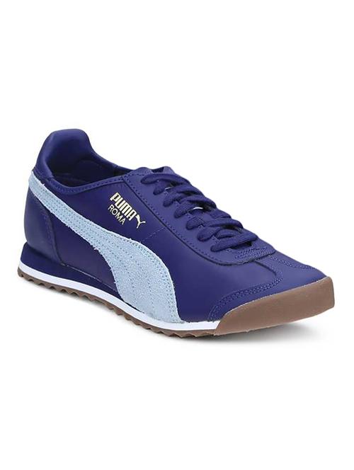 blue leather lace up shoes - 16693425 - Very Small Image - 1