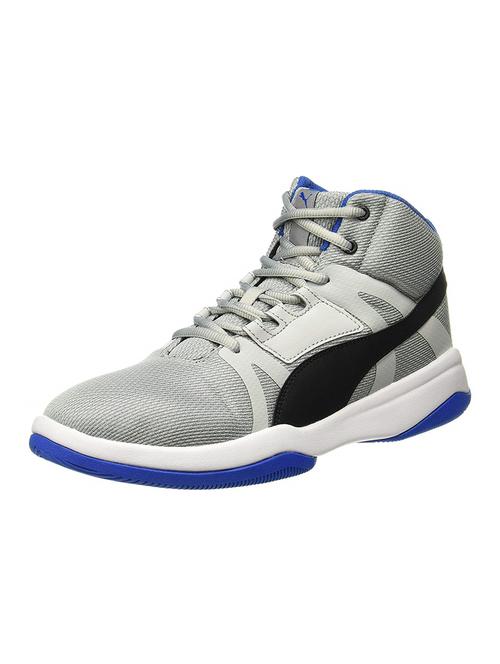 grey fabric lace up sport shoes - 16693435 - Very Small Image - 1