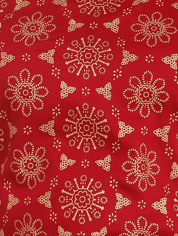 foil printed kurta with sharara set - 16693589 - Zoom Image - 4