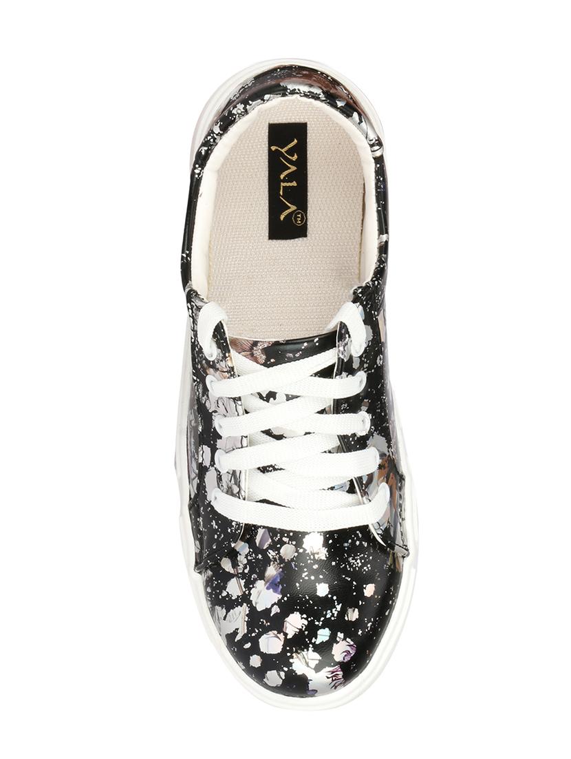 black lace-up sneakers - 16693617 - Zoom Image - 4