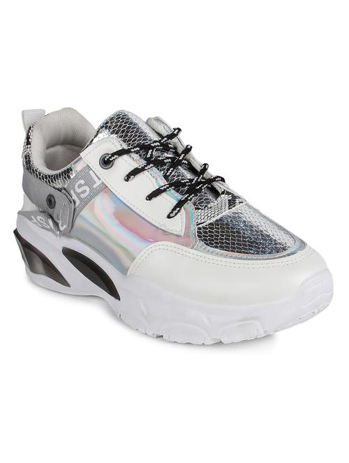 white lace-up casual shoes - 16693728 - Standard Image - 1