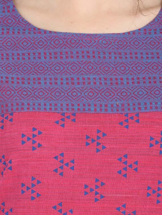 geometrical straight kurta - 16693887 - Zoom Image - 4