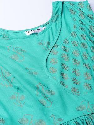 cutout neck gathered a-line dress - 16694717 - Standard Image - 4