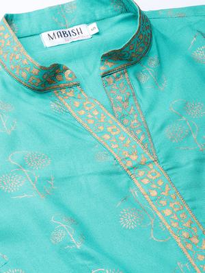 front cowl mandarin collar printed dress - 16694724 - Standard Image - 4